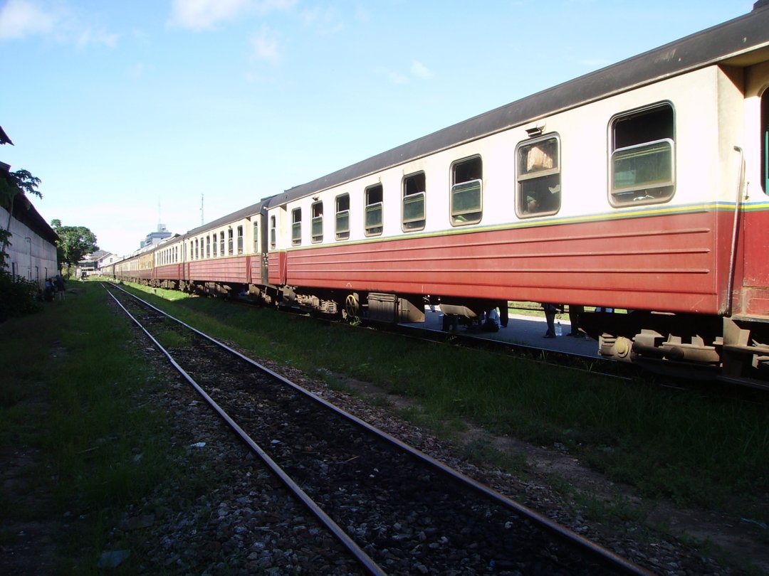 Passenger train at DSM station