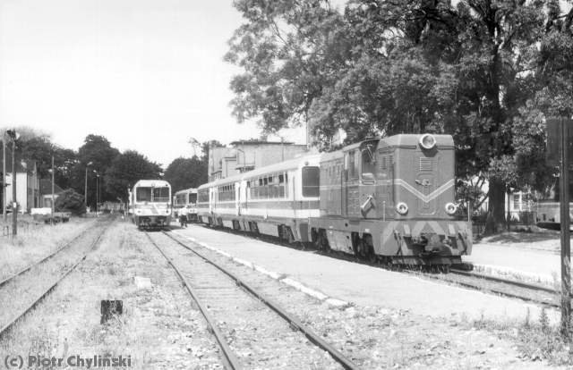 Three trains in Gryfice.