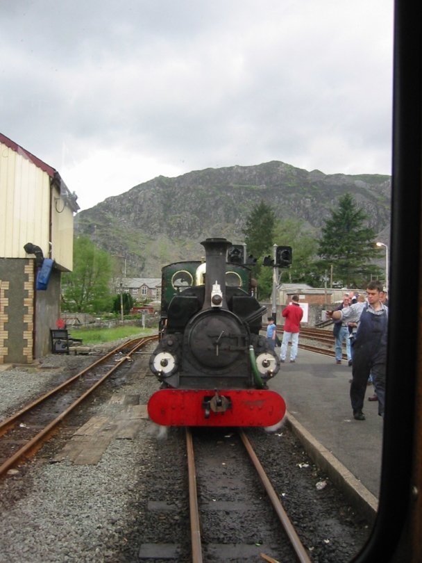 Blanche reattaching at Blaenau Ffestiniog