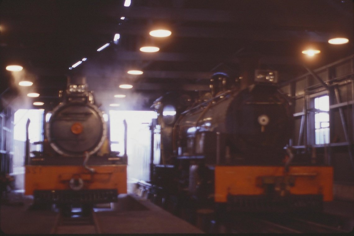 Inside engine shed