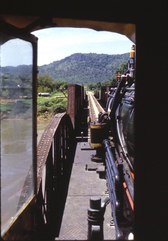 Crossing River Kwai bridge