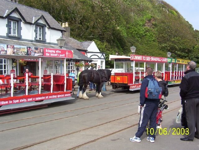 Car 37 & Horse "Billy" at Douglas