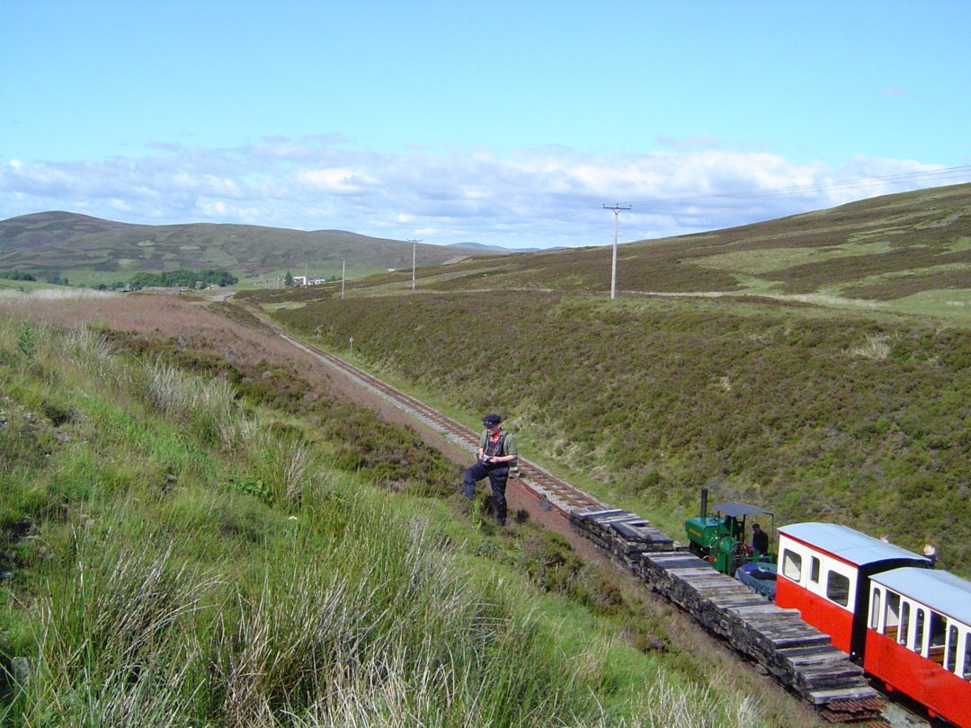 Looking downhill from Glengonnar