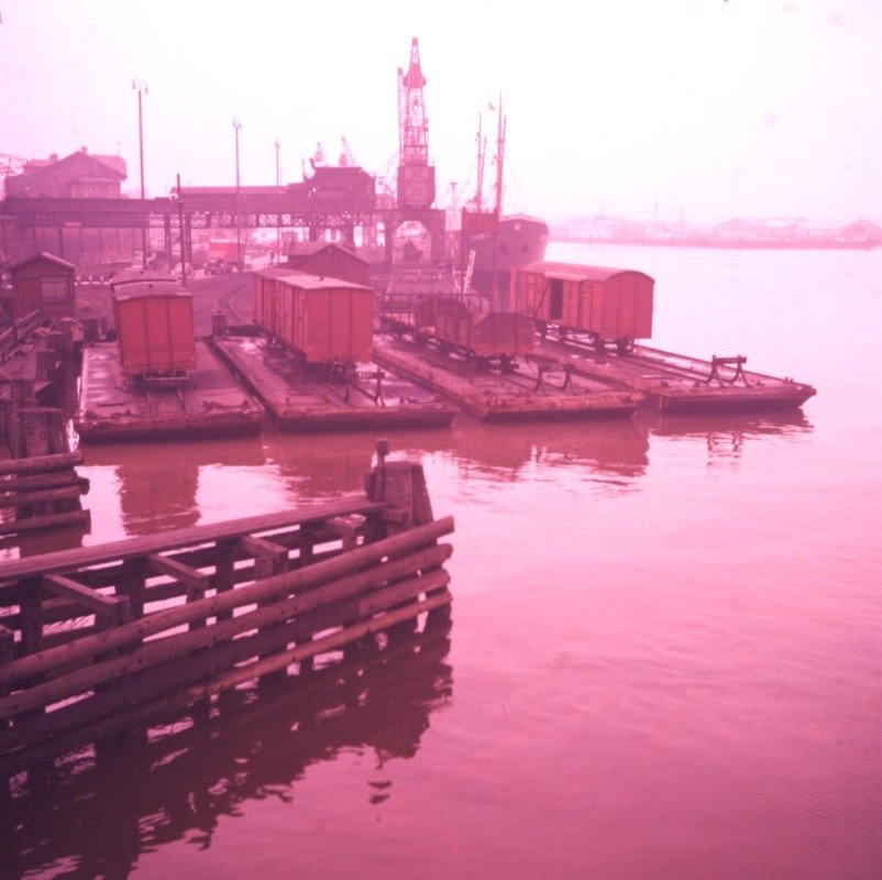 Barges in Gothenburg Harbour