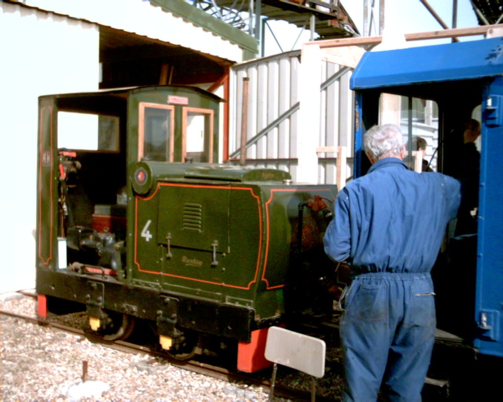 Alistair outside the shed on a nice sunny day