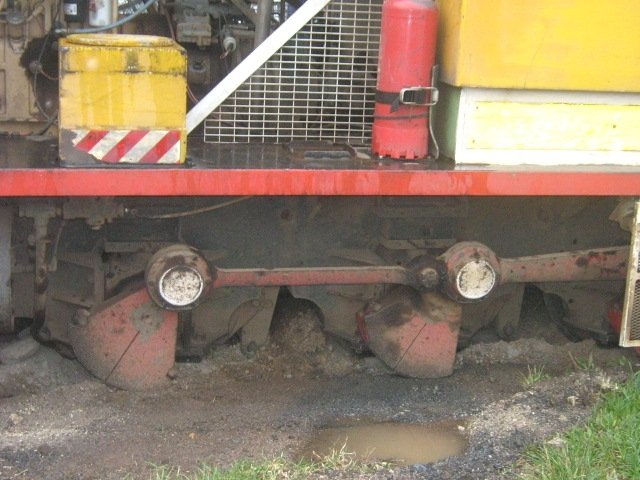 Locos 1 and 10. Level crossing where truck failed to stop. A huge mess!