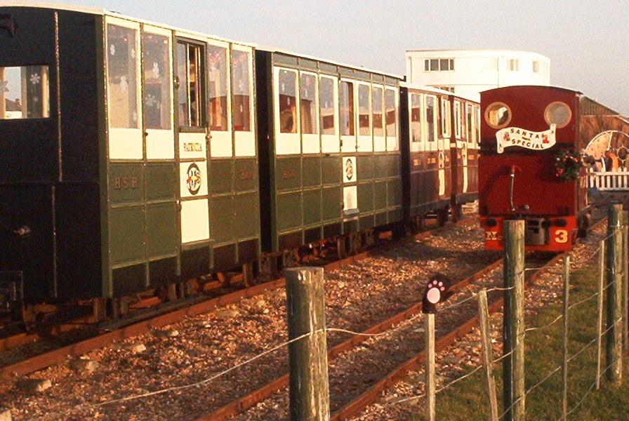 Jack running round its train at eastoke corner