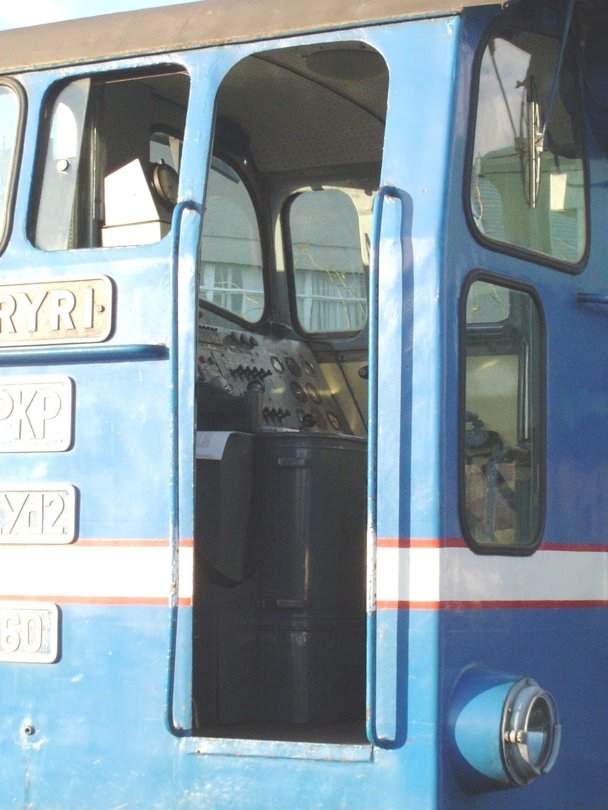 View into cab of no.60