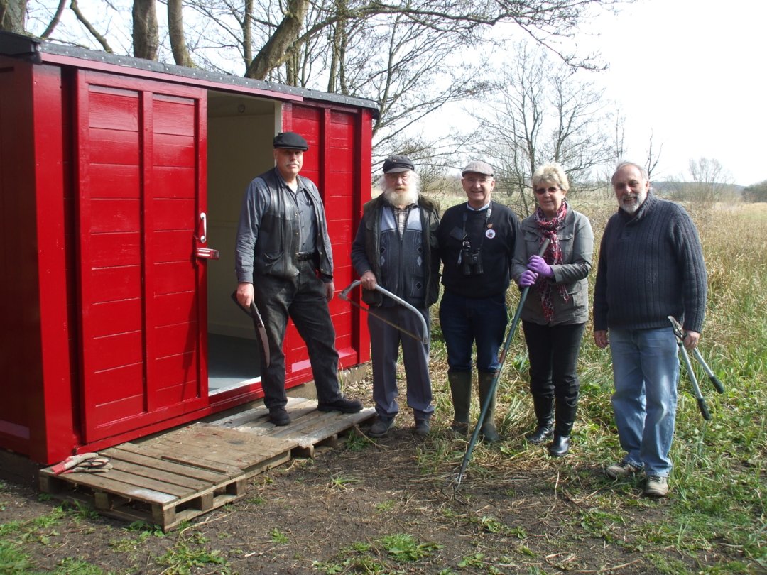 James and team with the SR covered van body at Wenhaston station