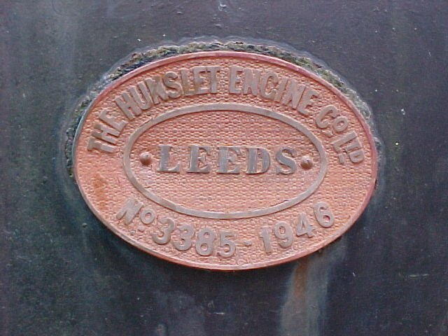 Hunslet builders plate