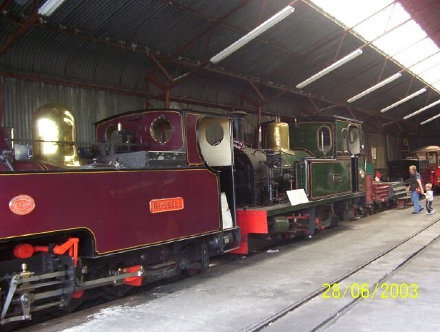 Russell and Karen in workshop for repairs