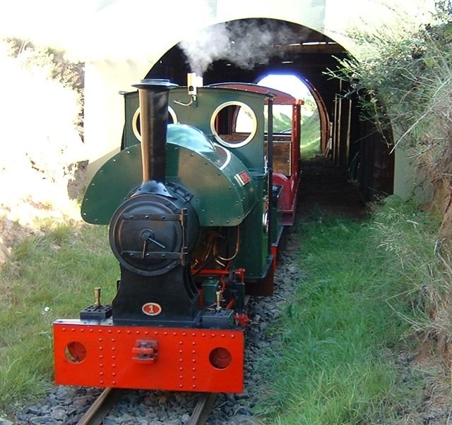 Smokey Joe  Steaming out of our new tunnel