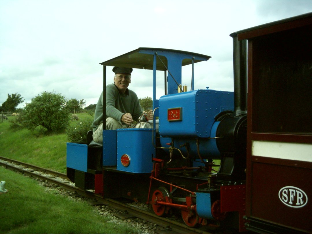 Pet in her new blue paint