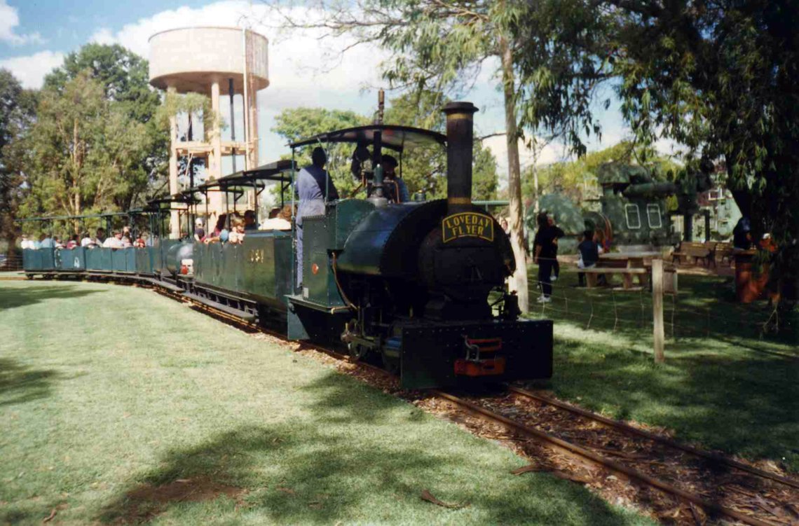 Passing the Water tower at Cobdogla