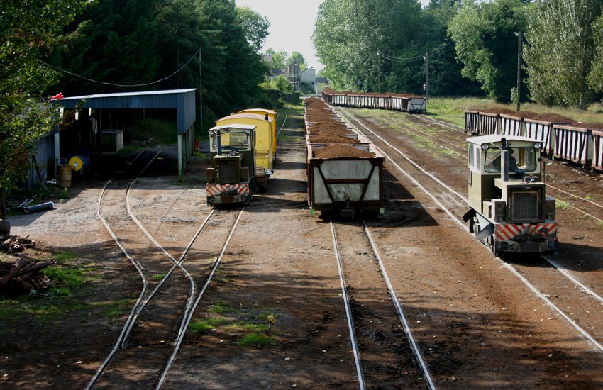 A busy narrow gauge yard