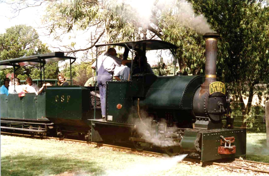 Bagnall sets off with first train of the day.