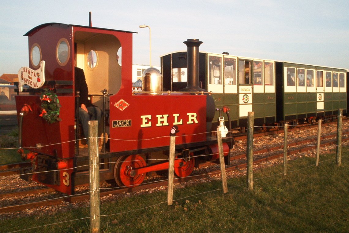 Jack running round its train at eastoke corner