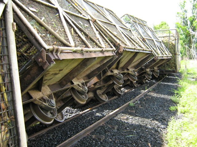 Poorly maintained track results in derailments.