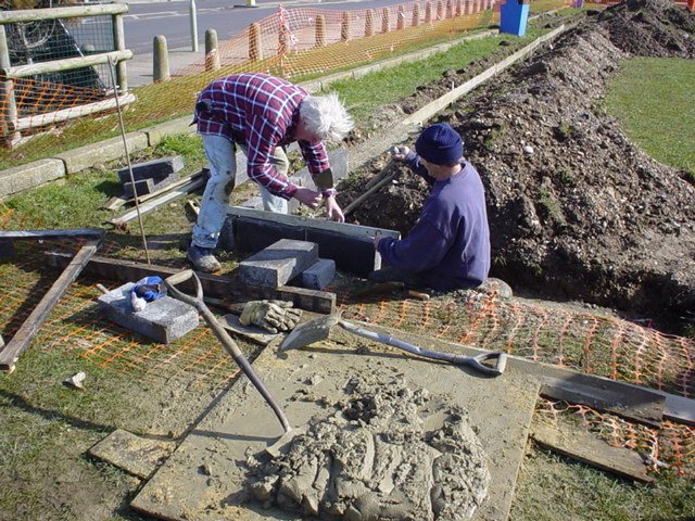 The start of construction on Eastoke Corner Station.