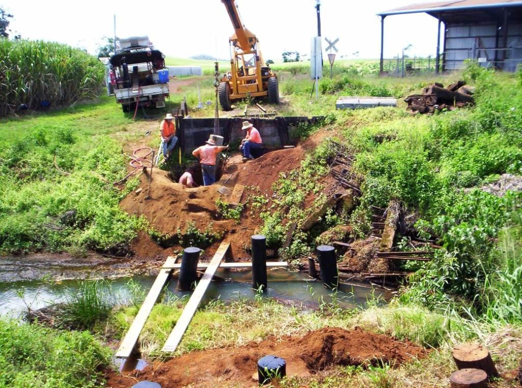 Bridge renewal at Nerada.