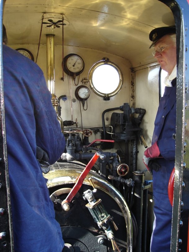 On the footplate