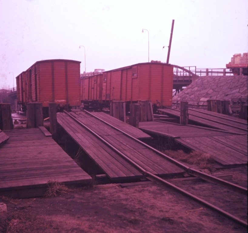 Metre gauge loading ramps.