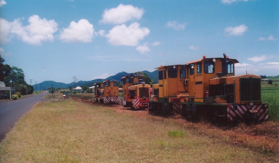 The Main Street in Garradunga, more locos than cars!