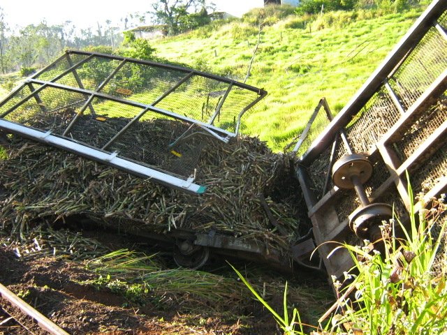 Poorly maintained track results in derailments.