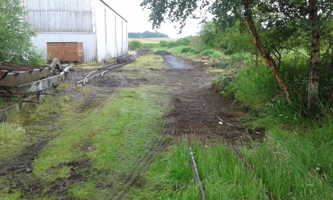 Track laying at Shed47 Lathalmond 