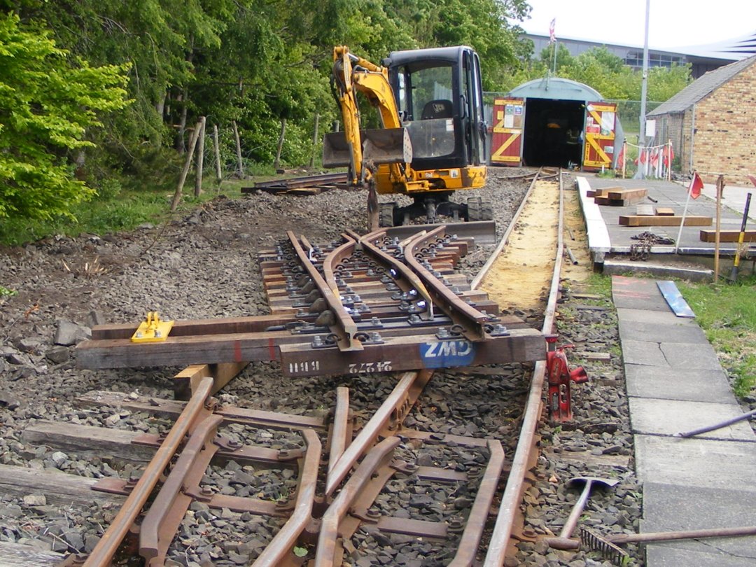 Creation of new siding at Woodhorn.