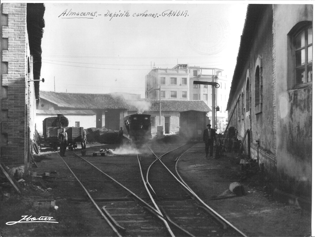 Coal yard at Gandia