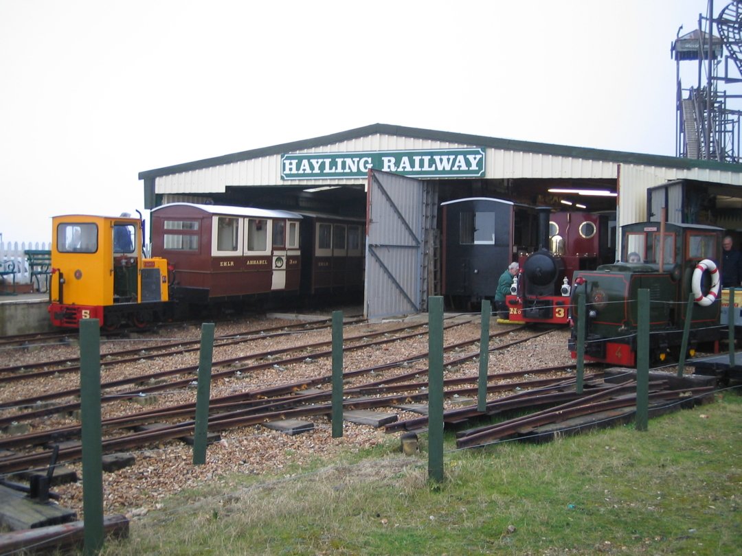 Jack and Alistair in the yard whilst Edwin is on the passenger train.