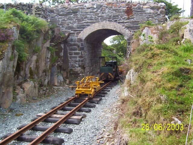 Works train at Plas y Nant