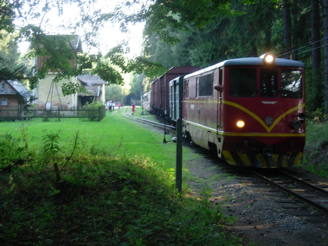 Shunting Mixed train at Strizovice