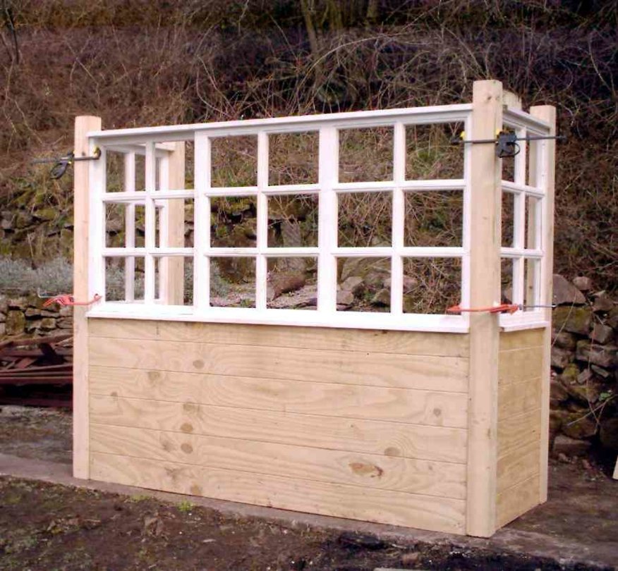 Rudyard Lake Steam Railway Signal Box during construction 2004