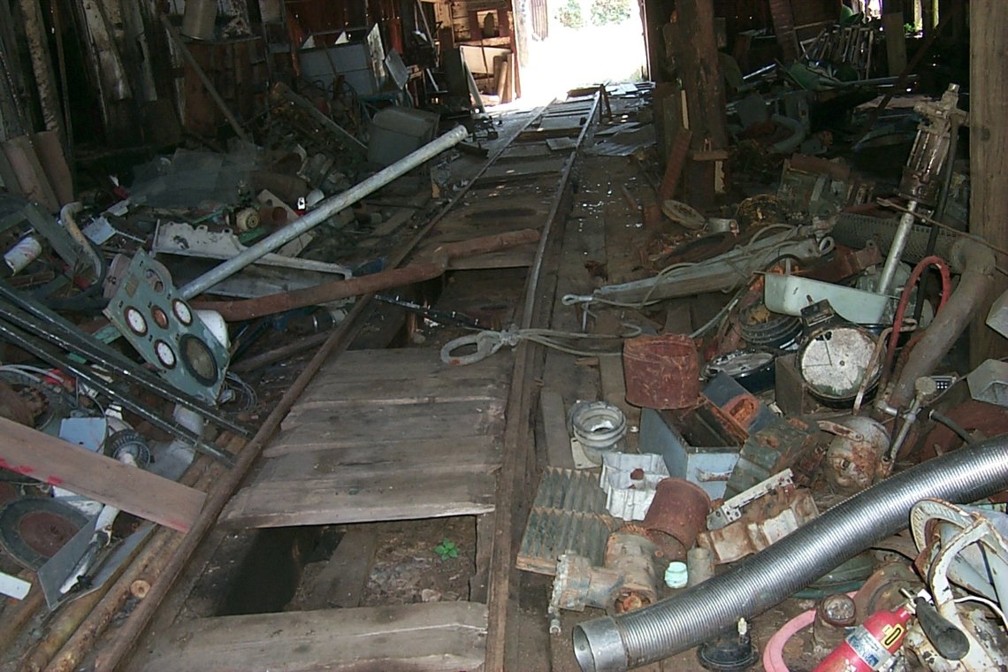 Inside the car shop