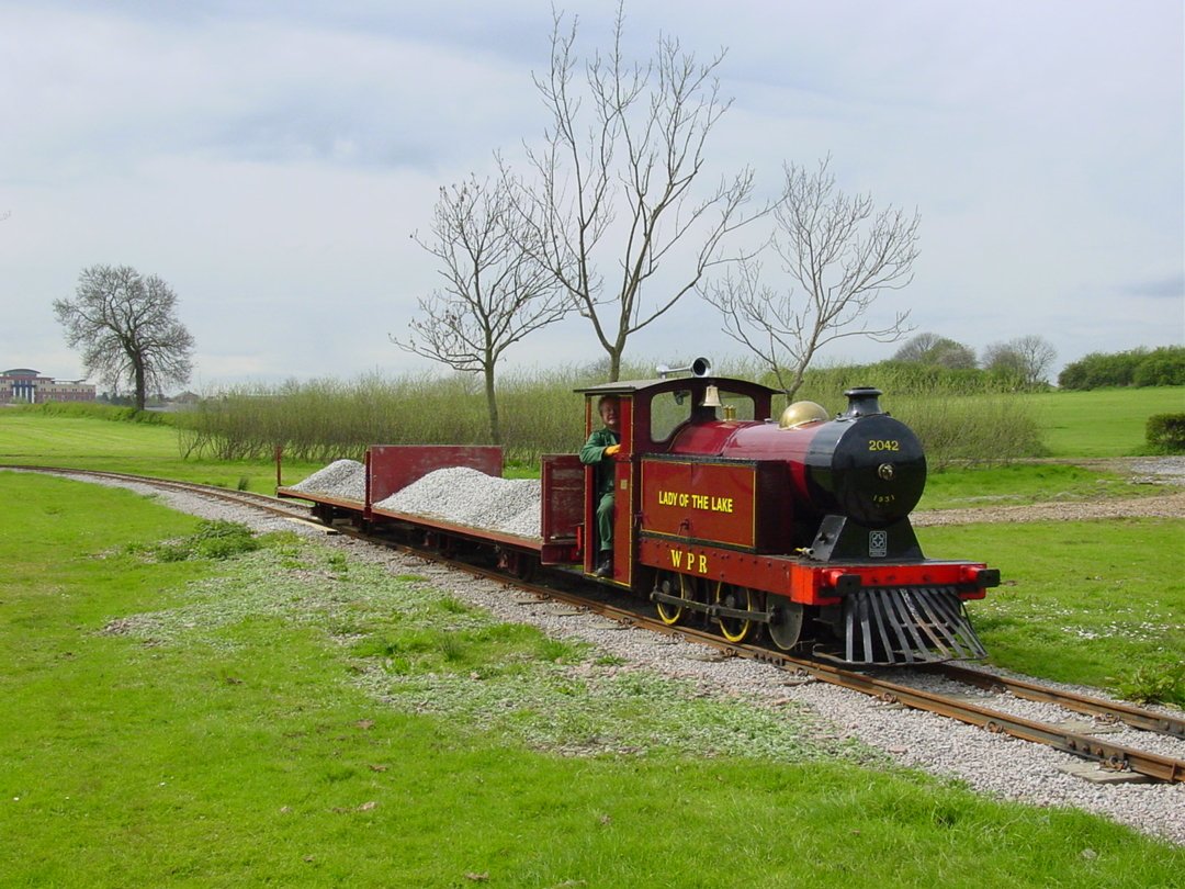 Lady of the Lake on a works train