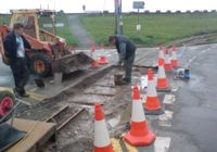 Track laying Penrhyn Corner Crossing