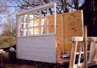 Rudyard Lake Steam Railway Signal Box during construction 2004