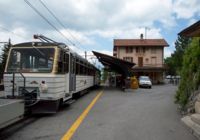 Bhe 4/8 railcar At Caux