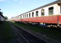 Passenger train at DSM station