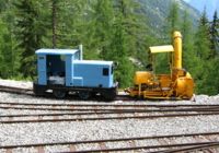 Ruston Diesel & Snowplough at Chateau d'Eau