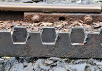Close Up Of Rack Rail