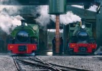 Peckett & Hunslet on shed