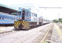 Fecosa 84 on passenger train at Pacific station