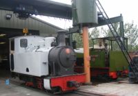 the loco sits outside the works next to resident Trangkil No 4