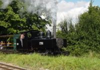 Baldwin climbing out of the park on first ever service train