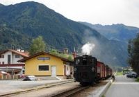 Zillertalbahn nbr. 2 arriving at Ramsau Hippach